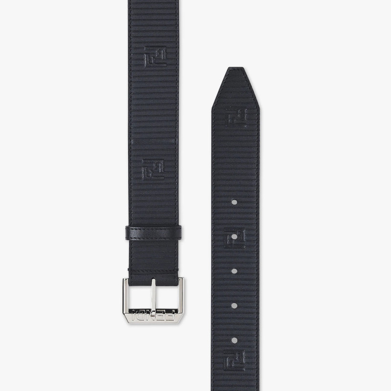 FENDI Black leather belt outlook