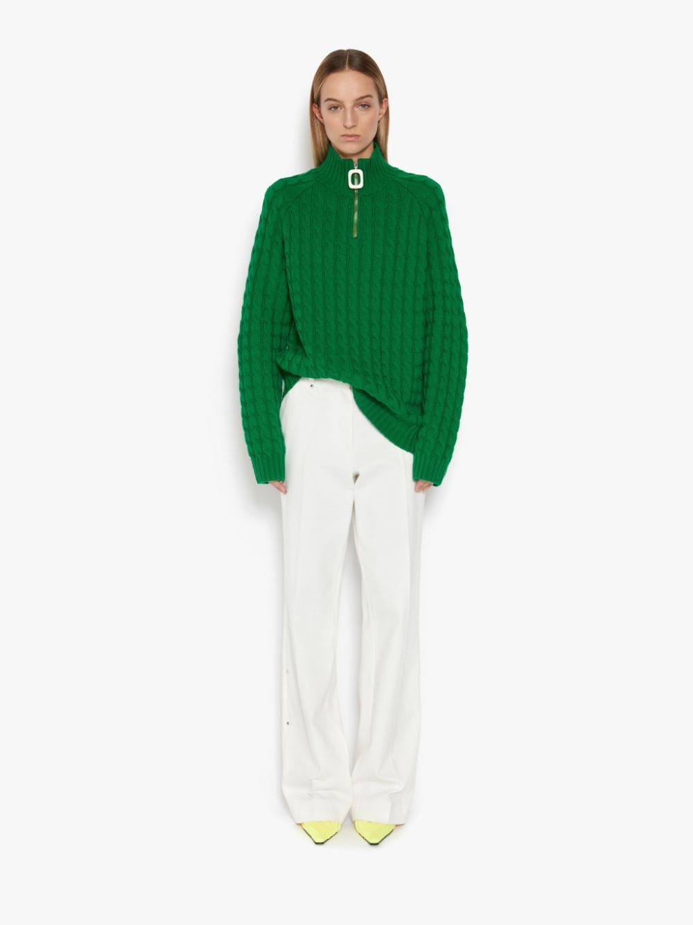 Henley cable-knit jumper - 5
