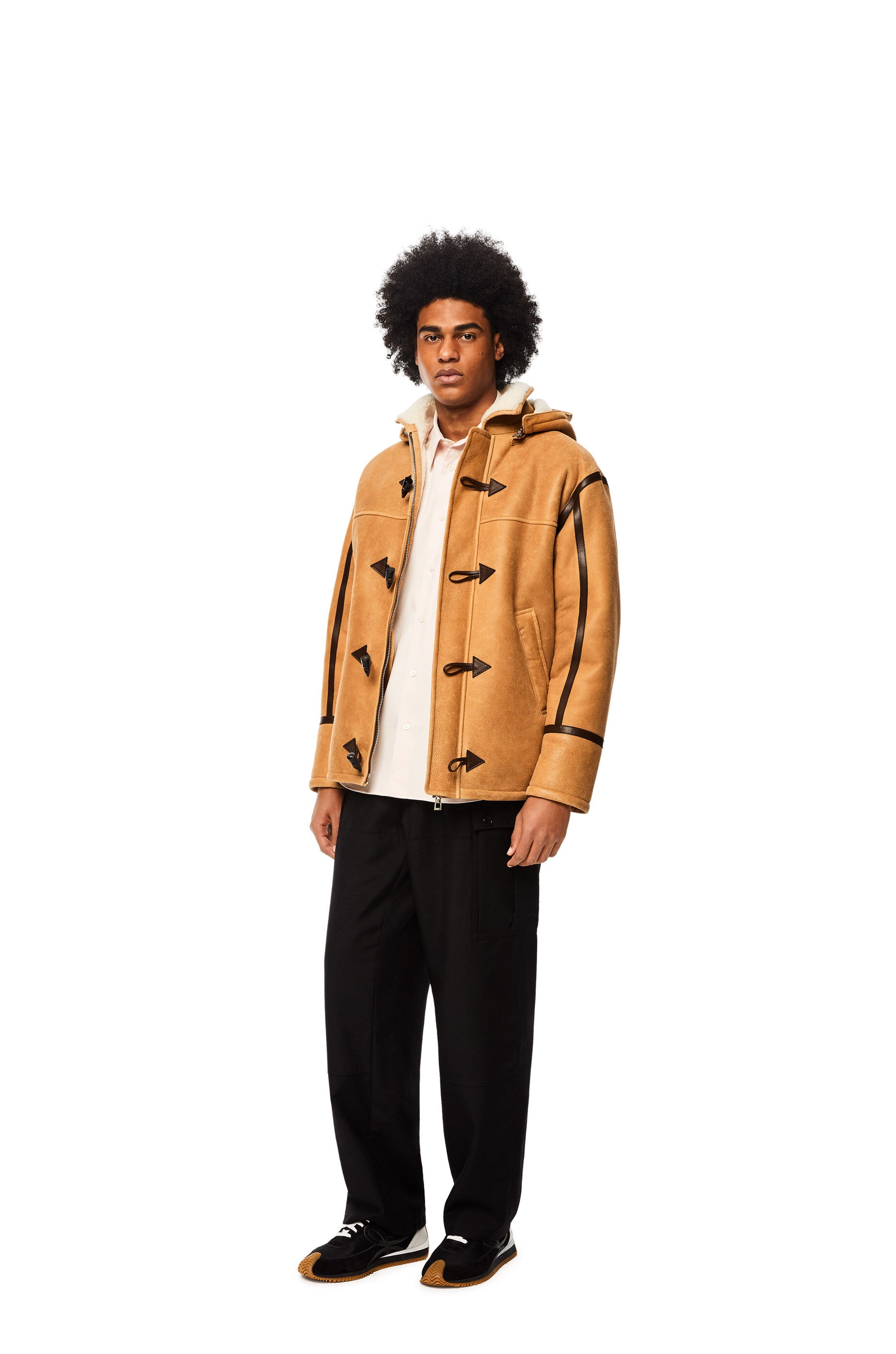 Duffle coat in shearling - 2