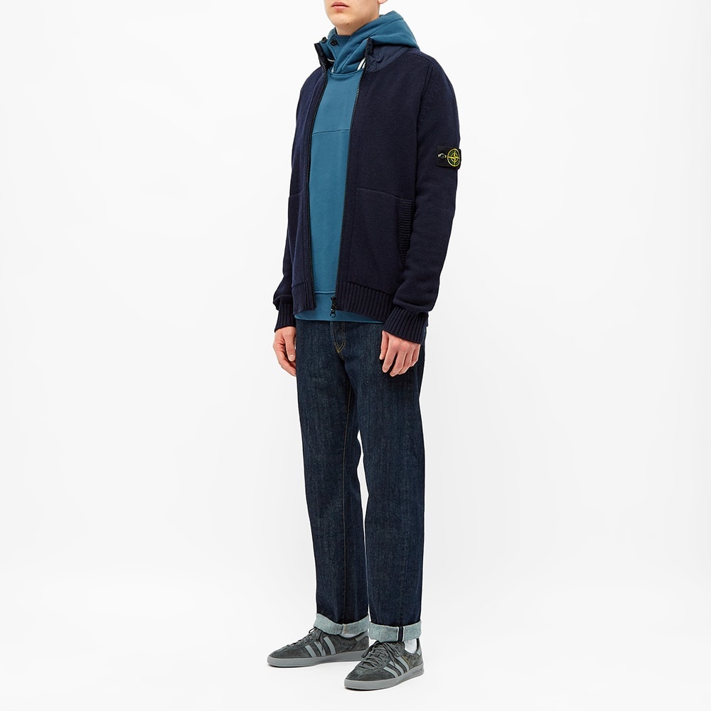 Stone Island Nylon Hood Knitted Jacket - 6