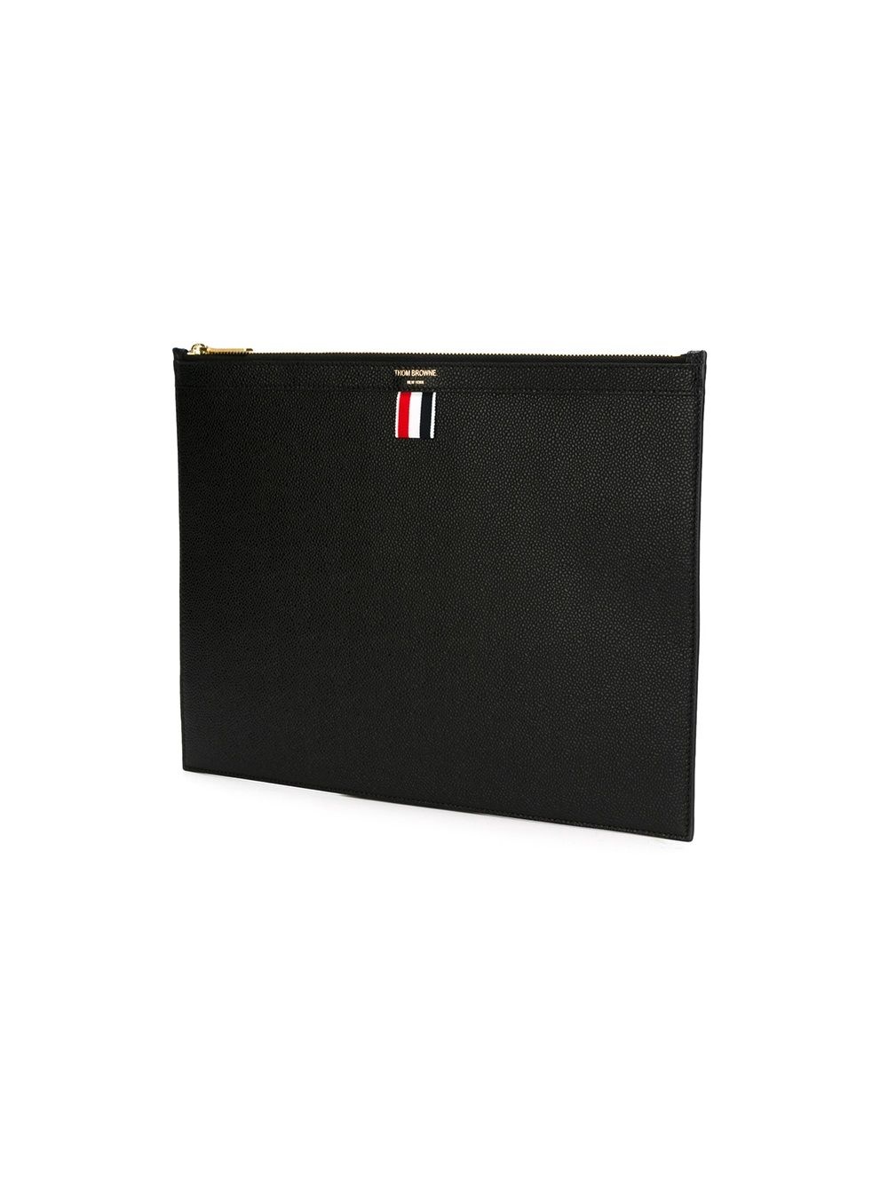 logo-stamp leather document holder - 4