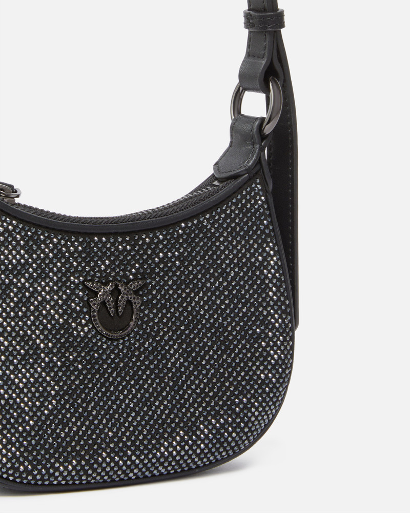 BABY HALF MOON SHOULDER BAG WITH RHINESTONES 3