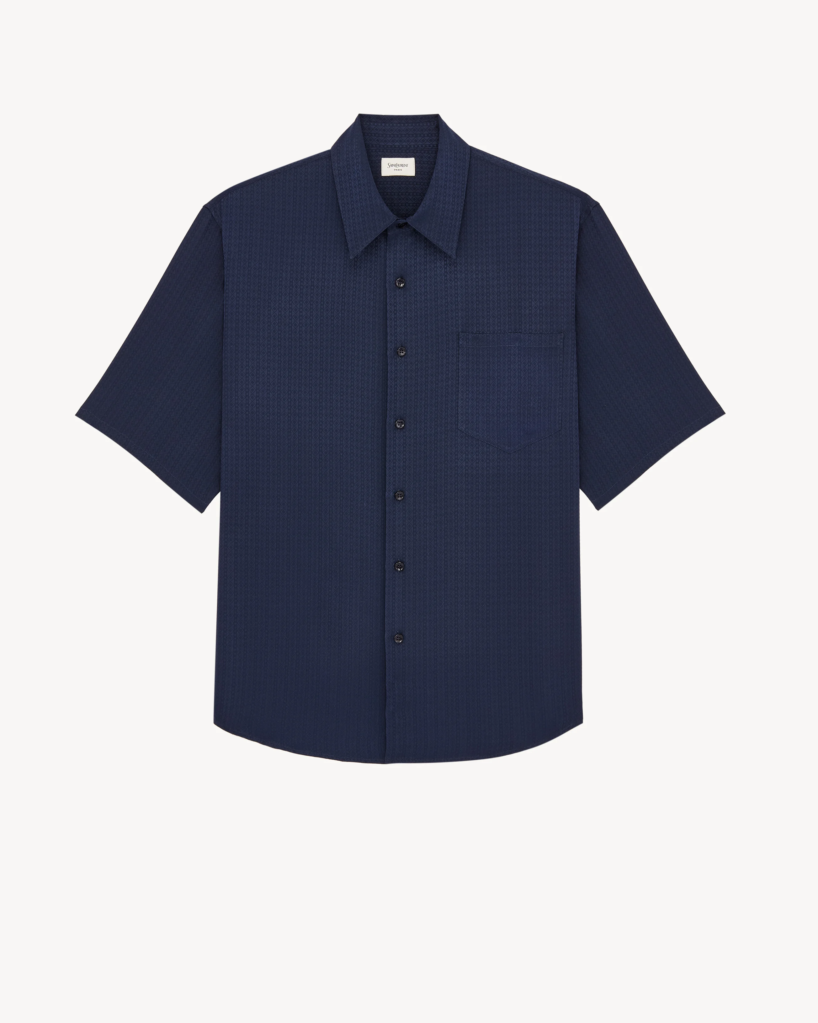 SHIRT IN DIAMOND SILK JACQUARD - 1