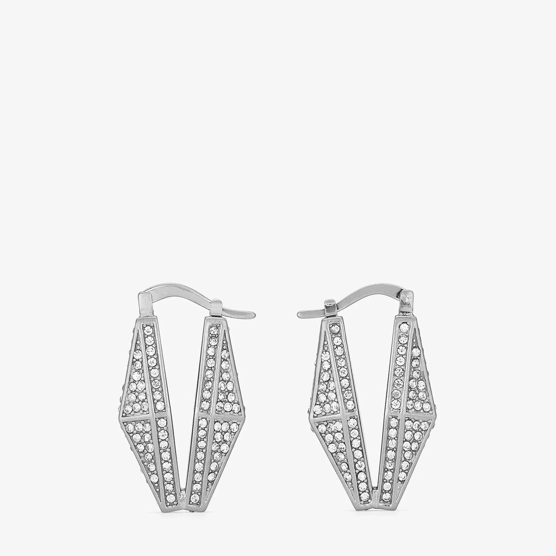 Diamond Chain Earring
Silver-Finish Chain Earrings with Pave Crystals - 1