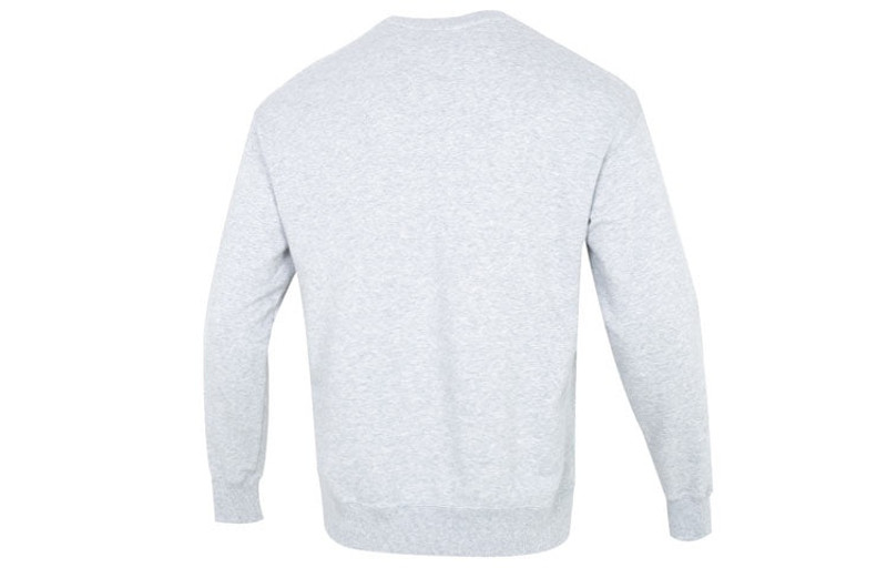 PUMA PUMA Team Crew Logo Sweatshirt 'Grey Burgumdy' 539268-04 outlook