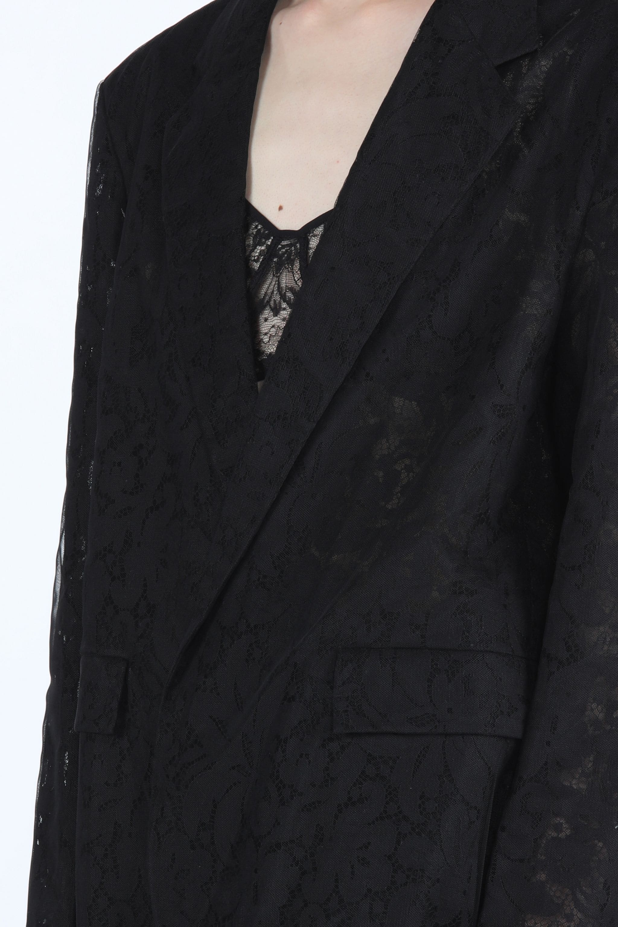 OVERSIZED LACE BLAZER - 5
