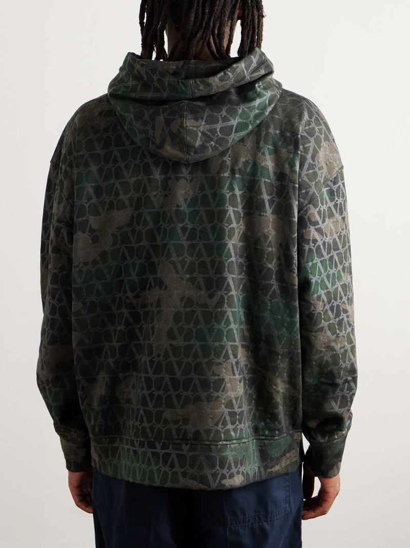 Camouflage-Print Cotton-Blend Jersey Hoodie 3