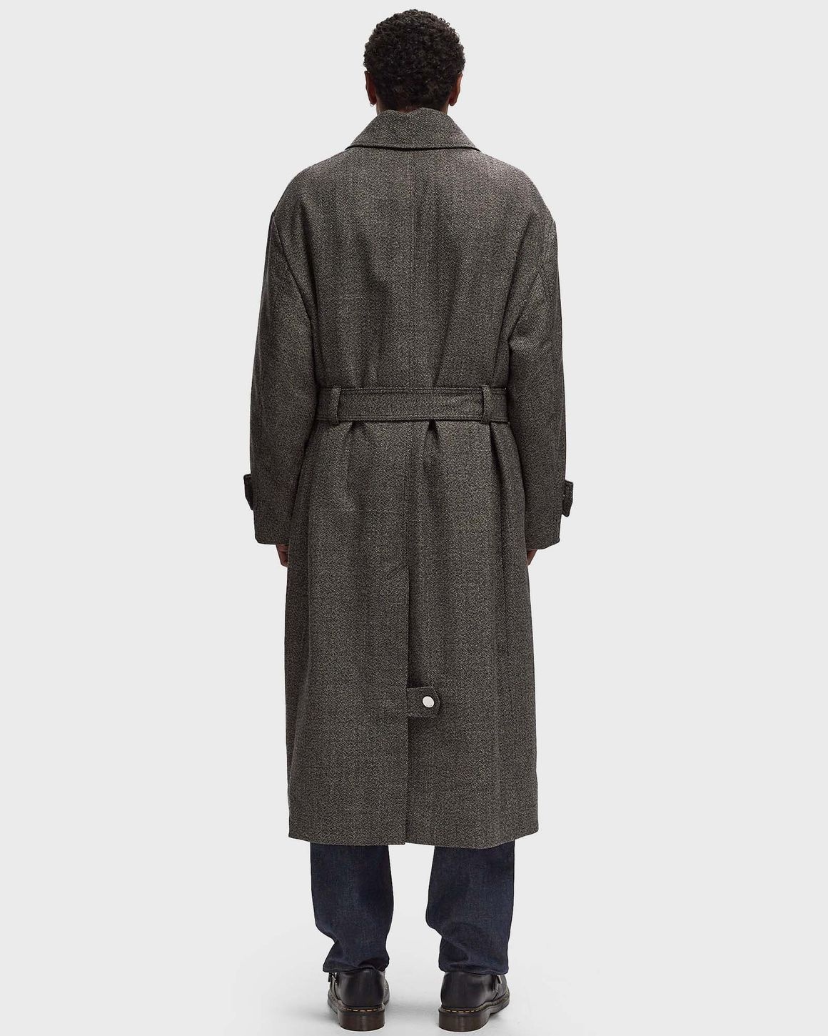 AMI Paris MANTEAU CEINTURE bstn REVERSIBLE