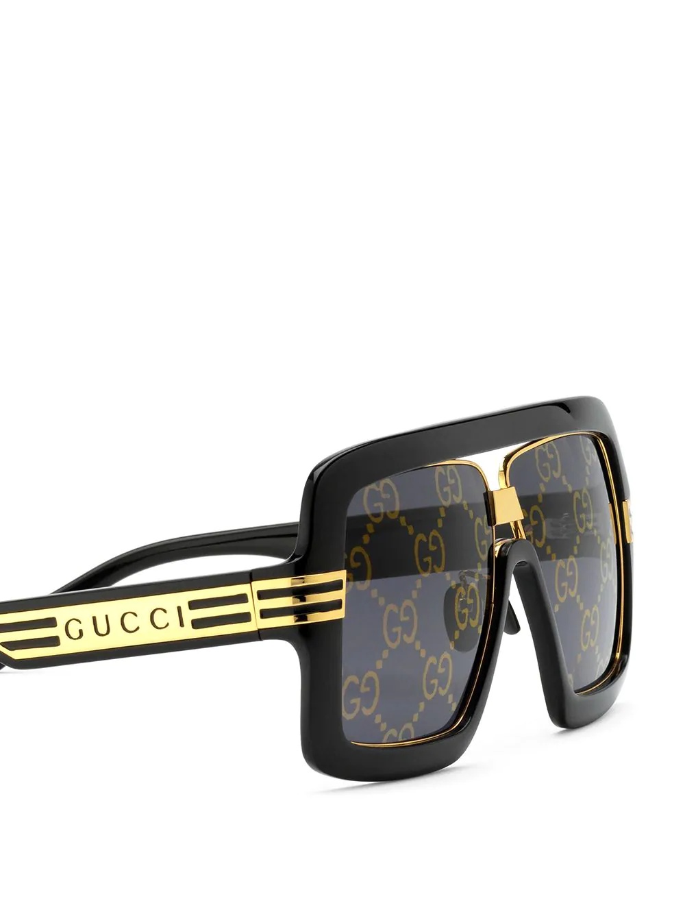 GG-lens oversized-frame sunglasses - 3