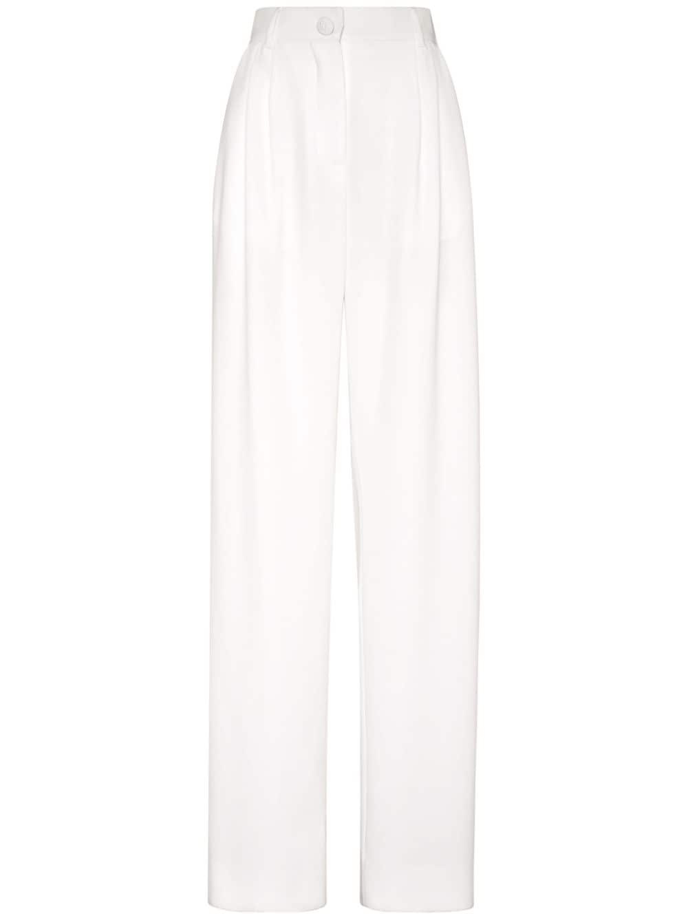 high-waisted tailored trousers - 1