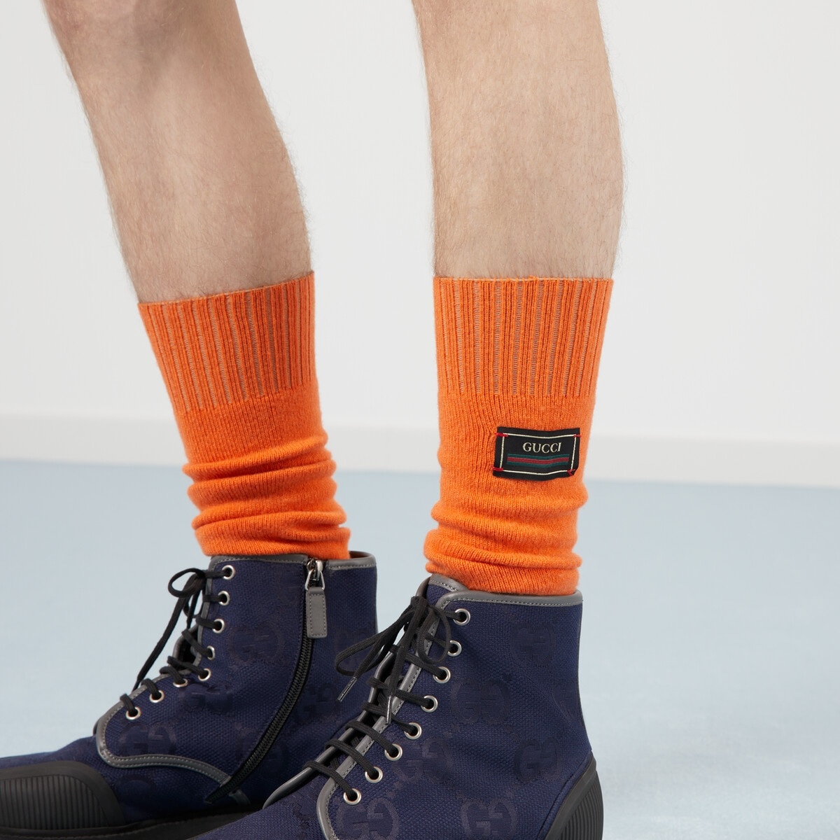 Long knit cashmere socks - 3