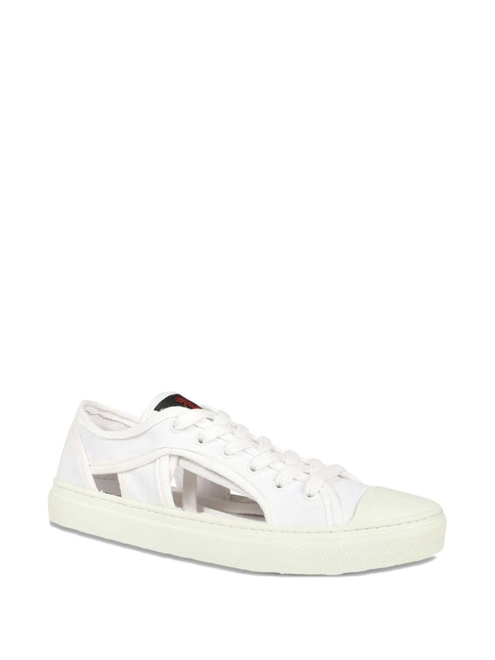 Brighton cut-out canvas sneakers - 2