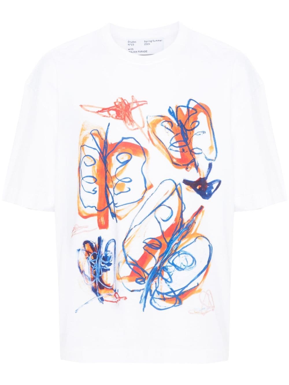x Julian Farade abstract-print T-shirt - 1