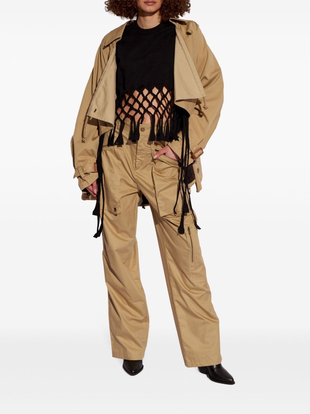 Jolande cotton cargo trousers - 2
