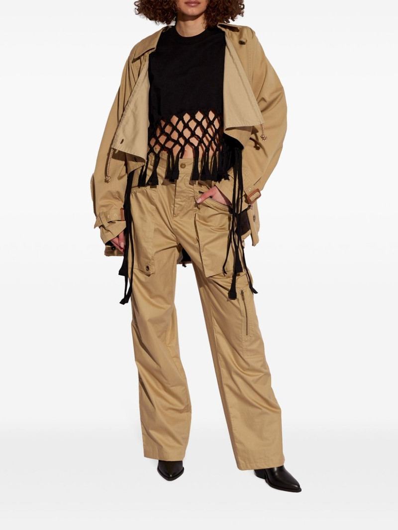 Isabel Marant Jolande cotton cargo trousers outlook