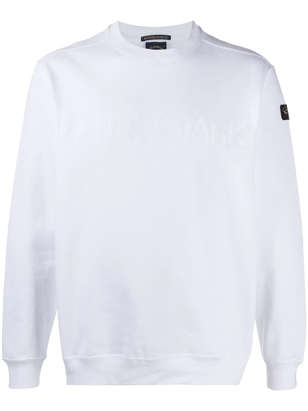 debossed logo sweatshirt - 1