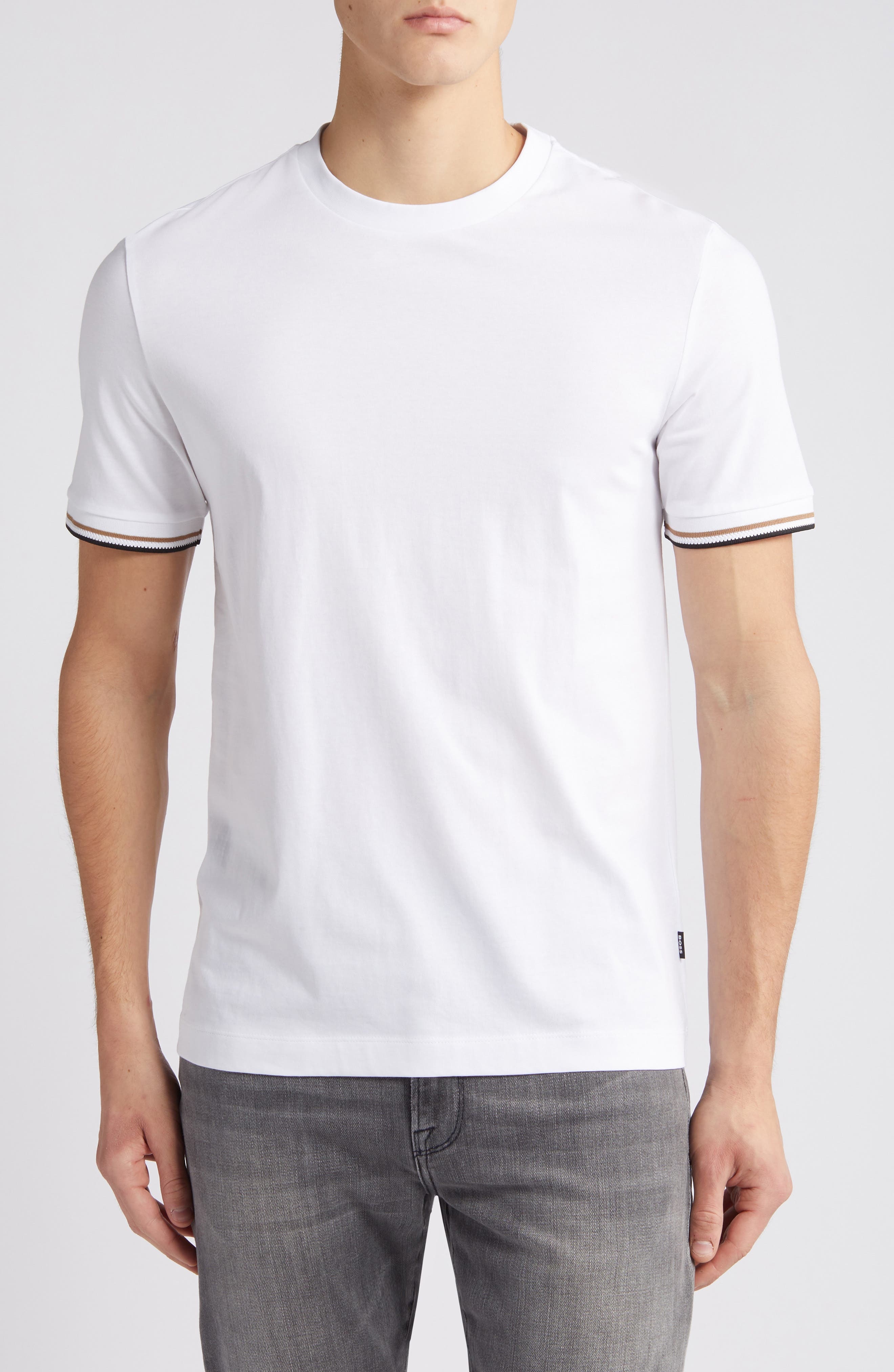 BOSS Thompson Cotton T-Shirt in White at Nordstrom - 1