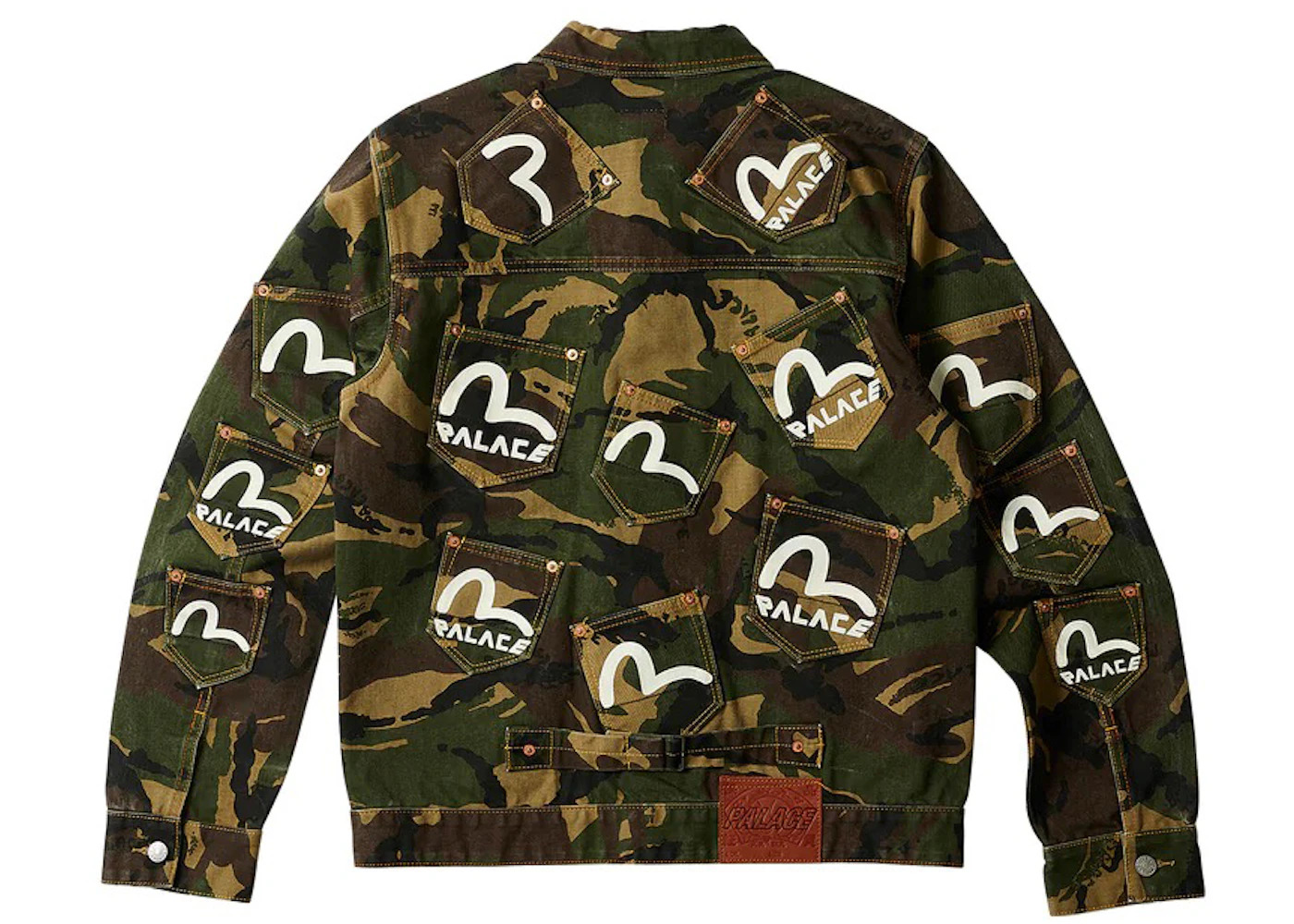 Palace x Evisu Type One Denim Jacket Camo - 3