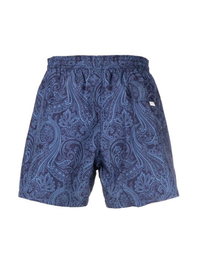 Canali paisley-print swim shorts outlook