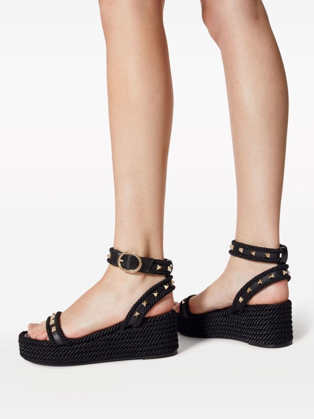 Rockstud 45mm wedge sandals - 6
