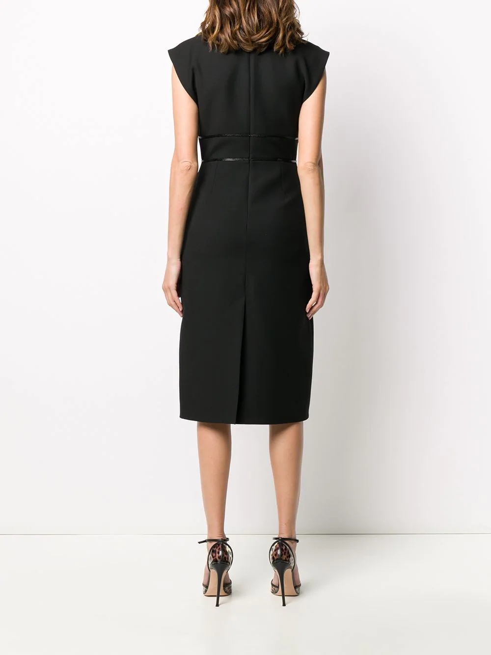 logo belted dress - 4