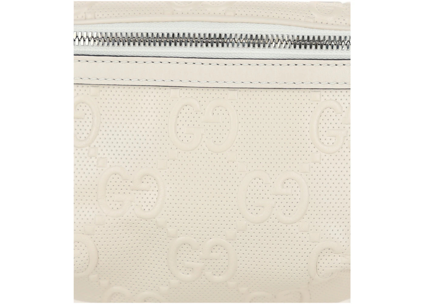 Gucci GG Embossed Belt Bag White - 3