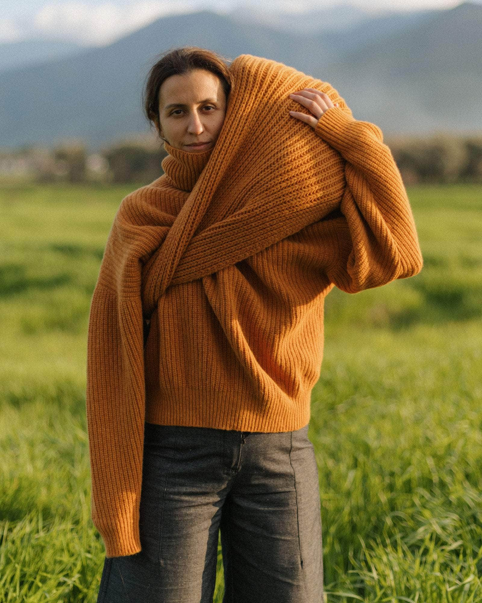 Mea Scarf - Recycled Wool Rib - 2