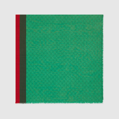 GUCCI Wool shawl with Web outlook