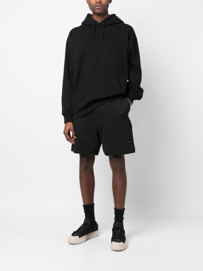 Y-3 logo-print track shorts outlook