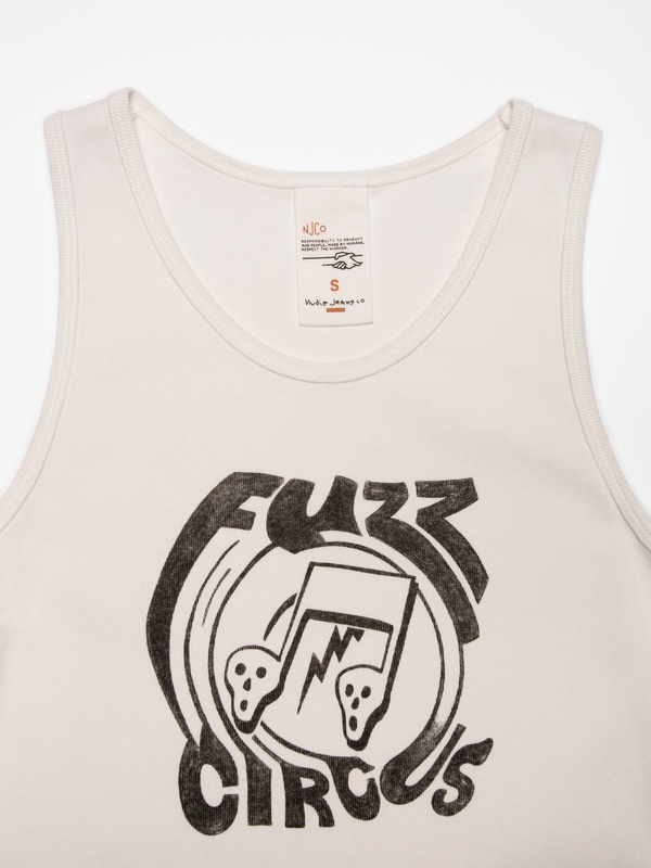 Elsie Fuzz Circus Tank Top Offwhite - 4