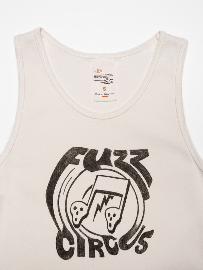 Elsie Fuzz Circus Tank Top Offwhite 4