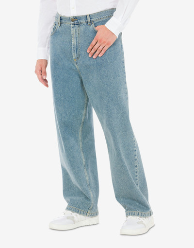 Moschino BLUE DENIM TROUSERS outlook