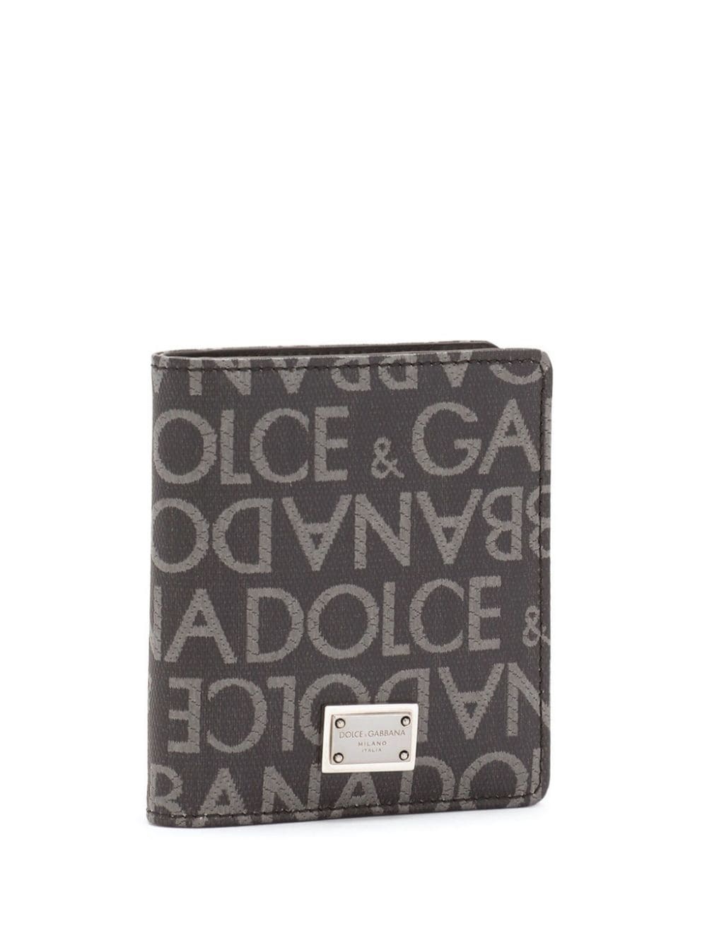 coated jacquard bi-fold card holder - 3