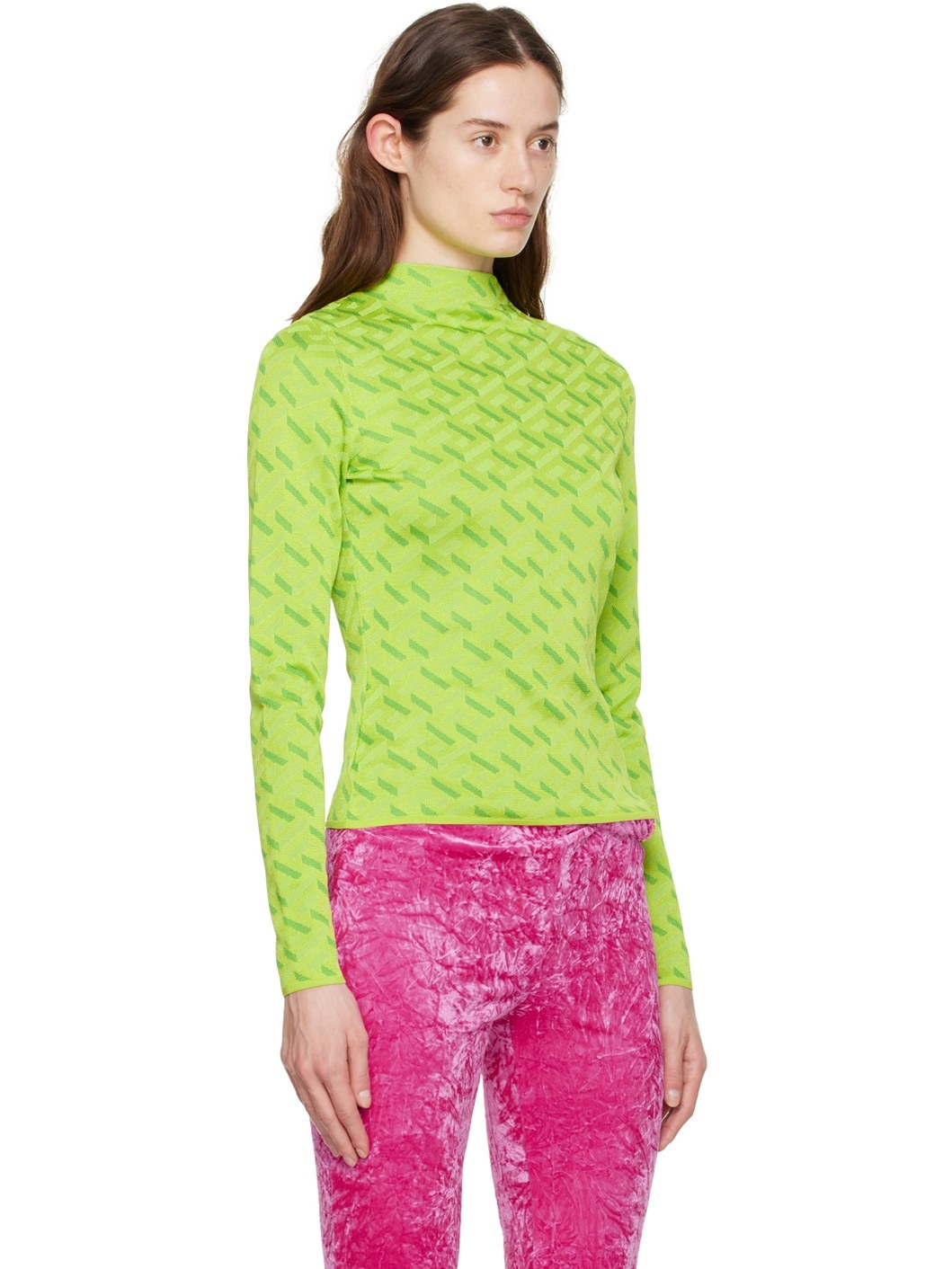 Green La Greca Sweater - 2
