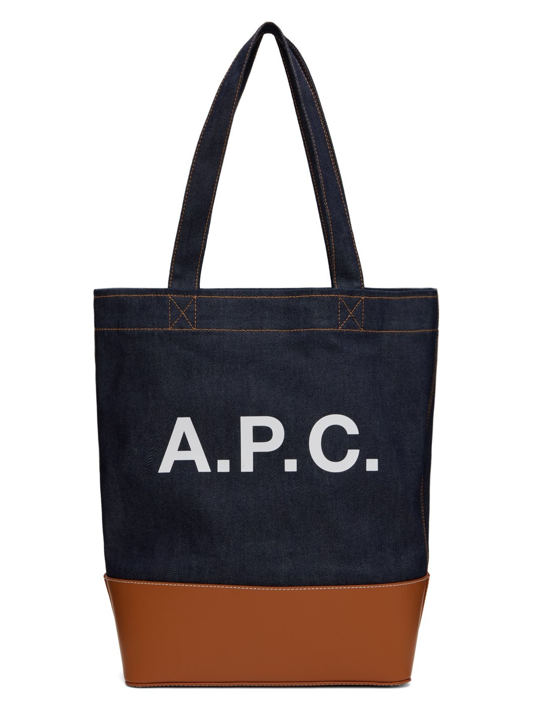 Navy & Tan Axelle Tote - 1