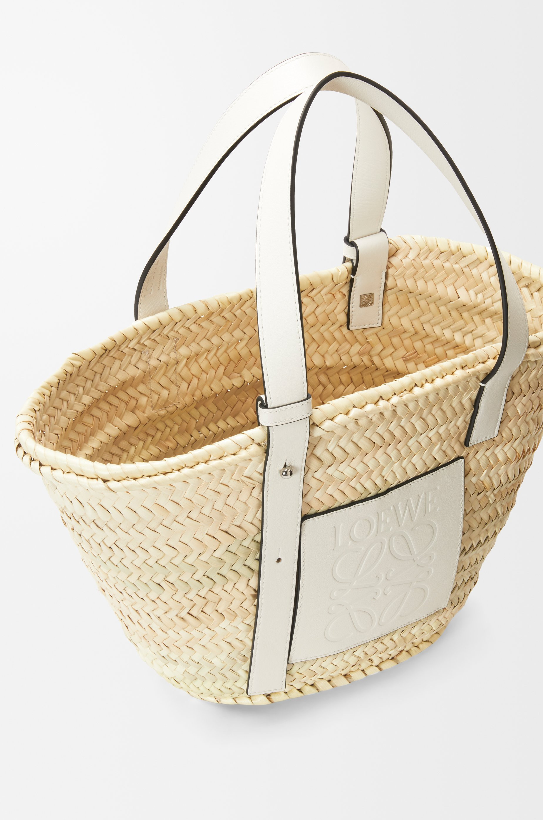 BASKET In PALM LEAF/CALF - 5