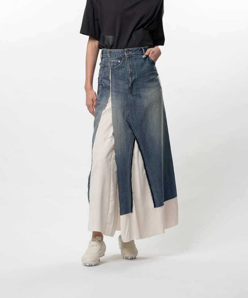 Maison MIHARAYASUHIRO Denim Pants Combined Skirt outlook