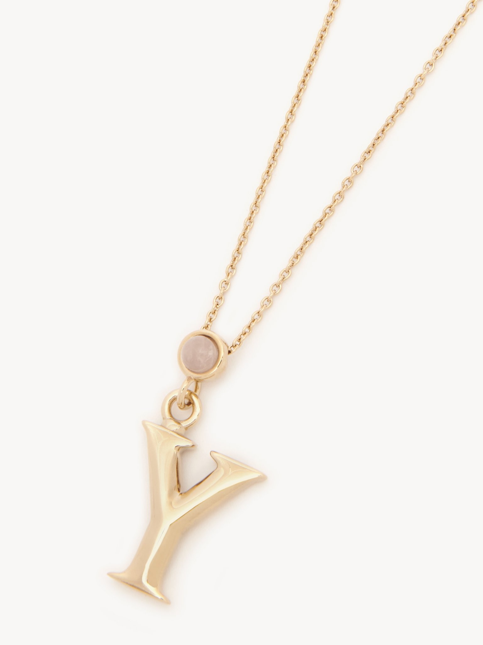 ALPHABET NECKLACE WITH PENDANT Y - 2