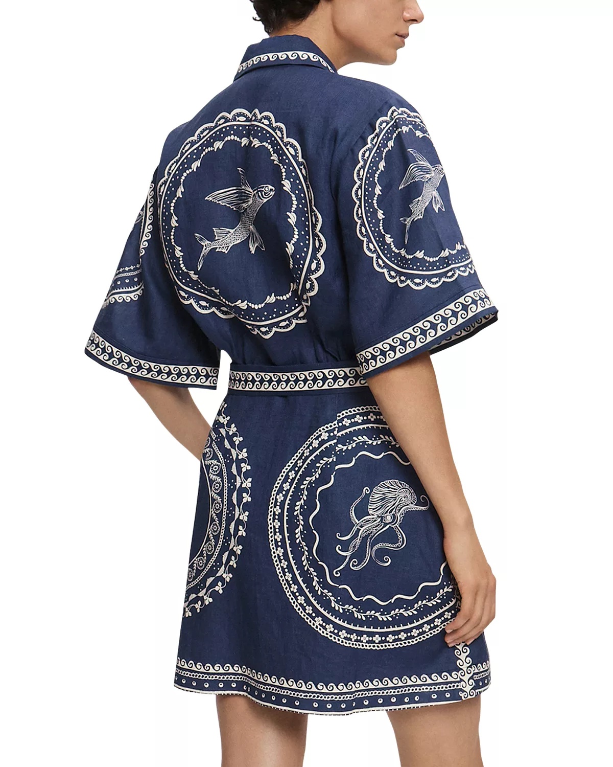 Oceane Linen Mini Dress - 2