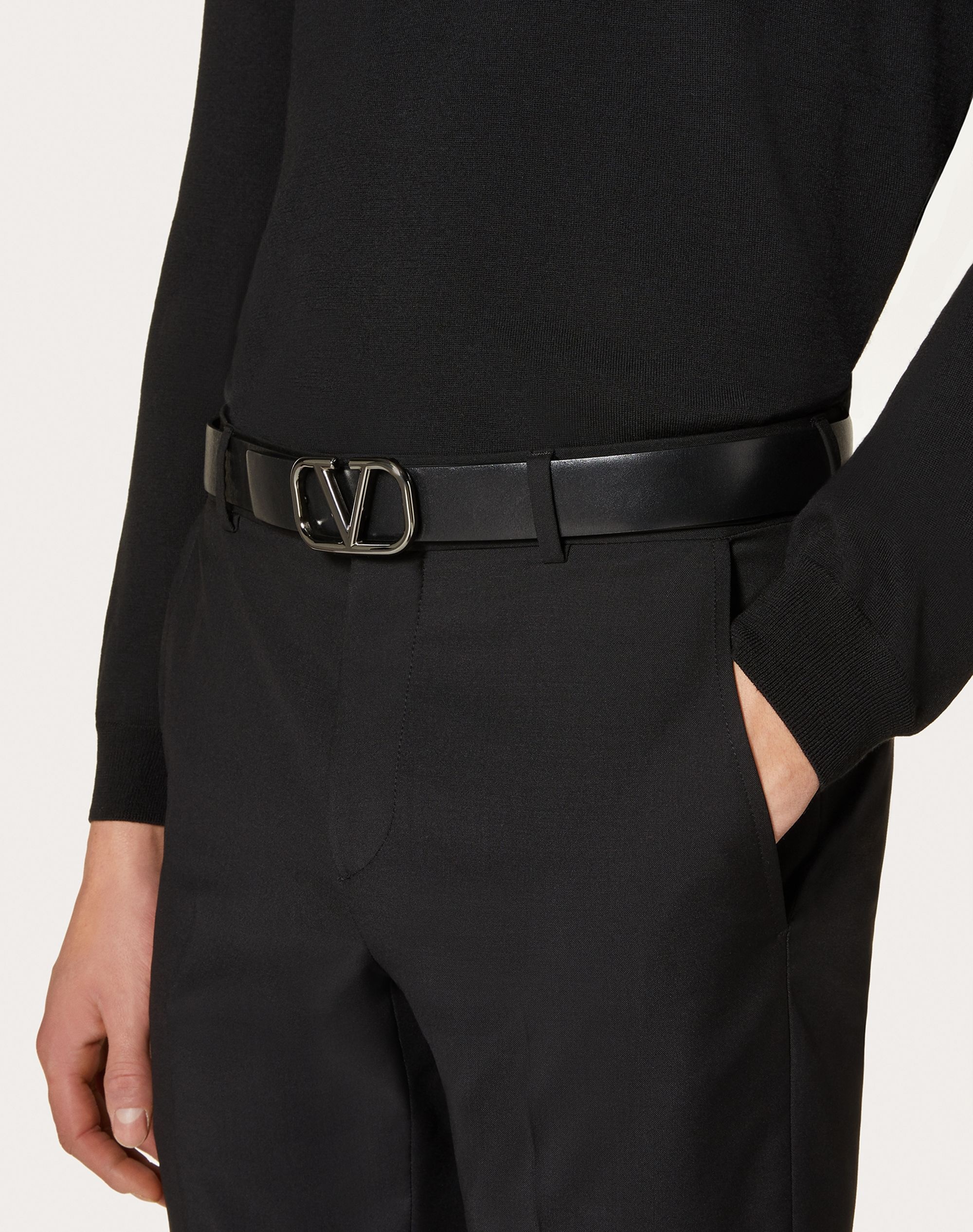 VLogo Signature Calfskin Belt - 4