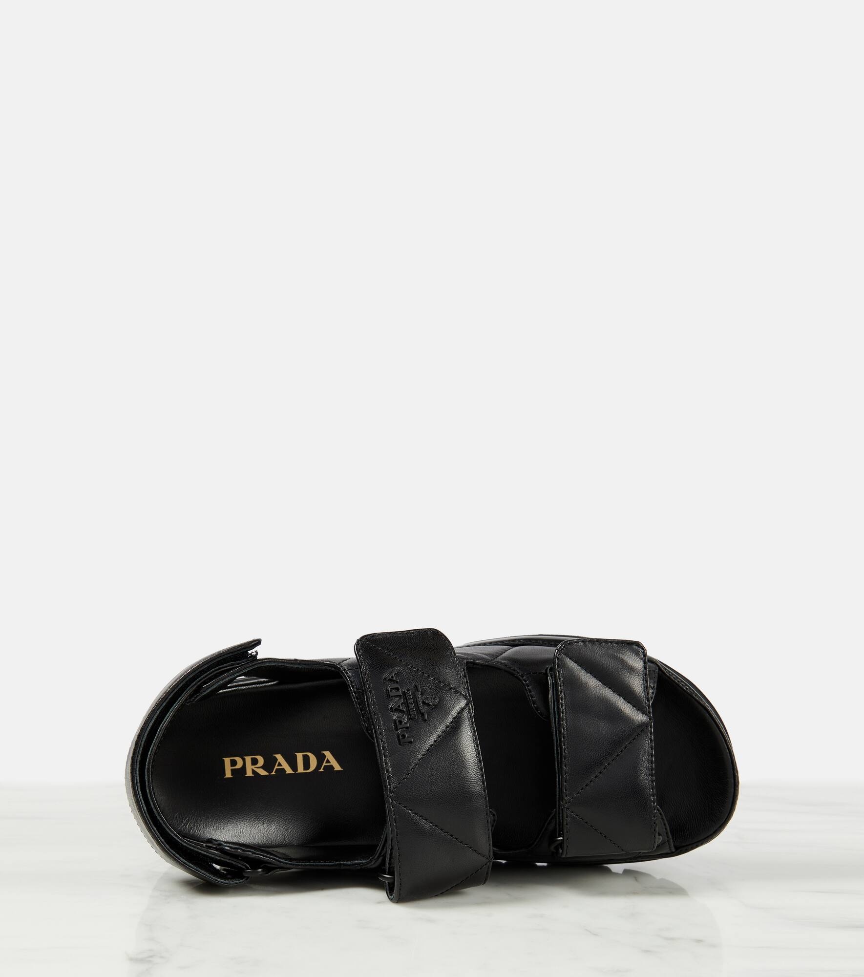 Quilted leather sandals - 6