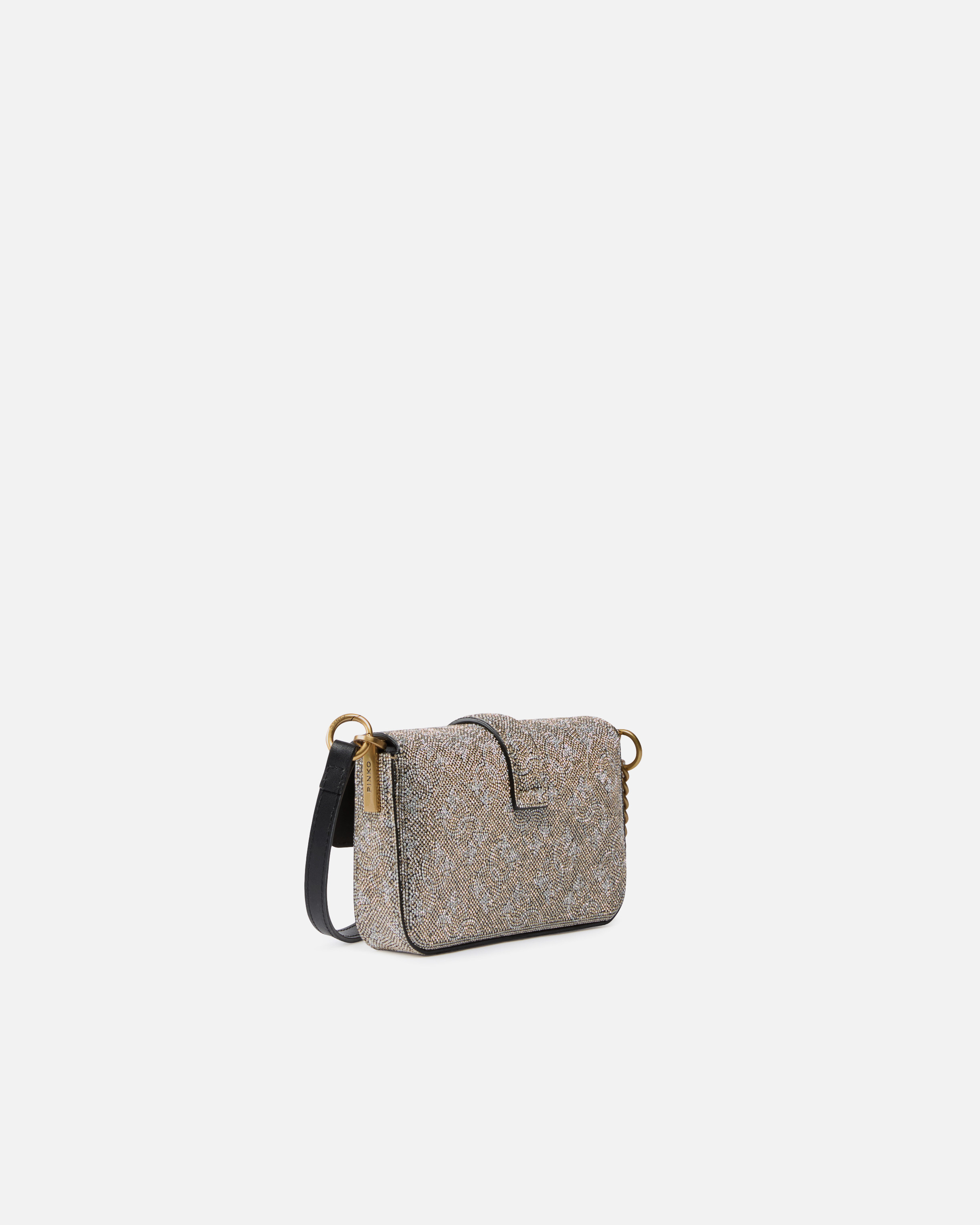 BABY SHOULDER BAG WITH RHINESTONE MONOGRAM - 2