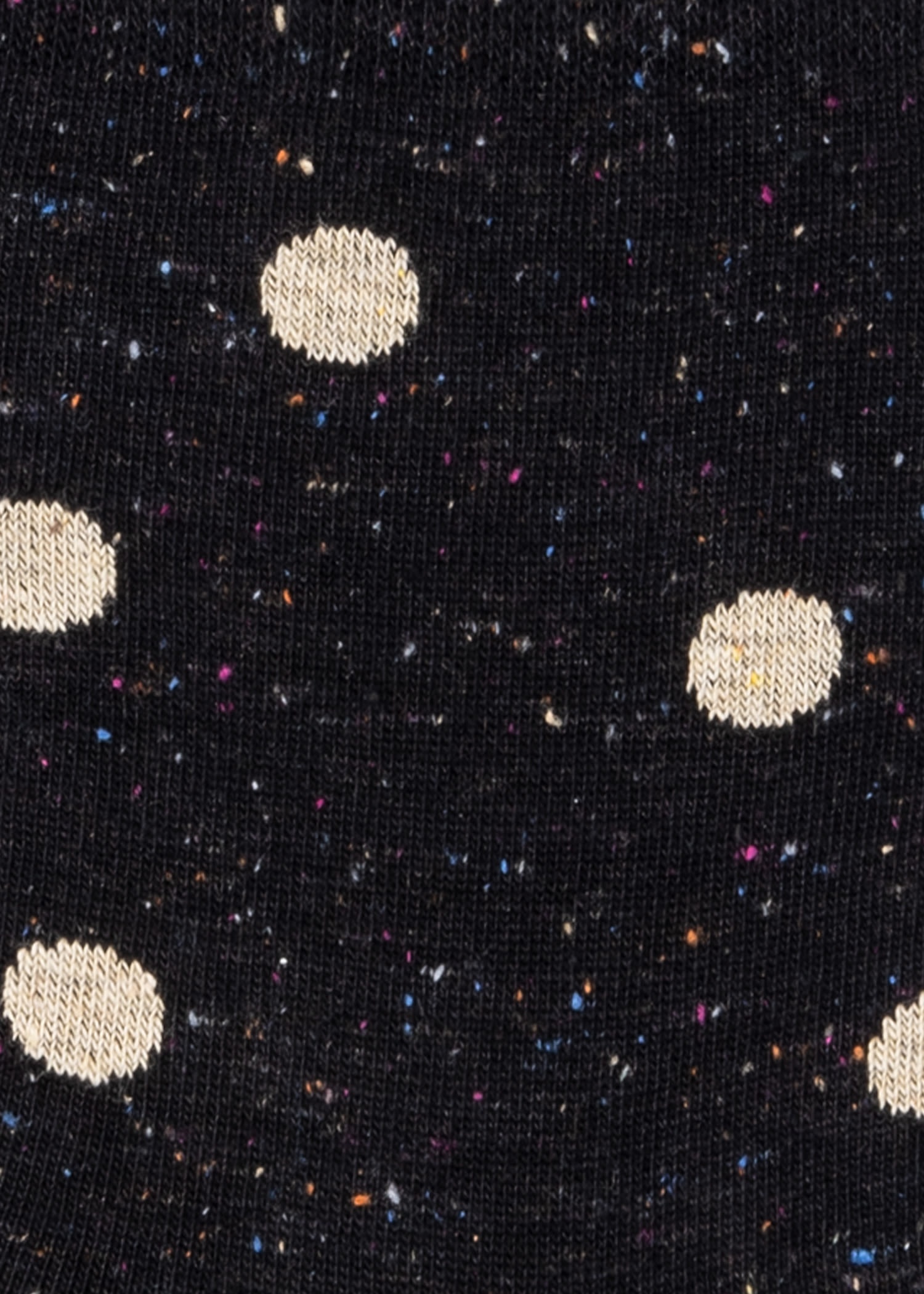 Black Cotton-Blend Polka Dot Socks - 3