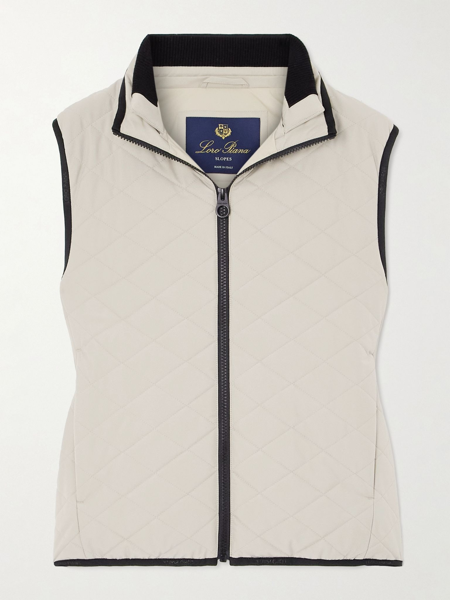 Rocky quilted padded shell vest Beige - 1