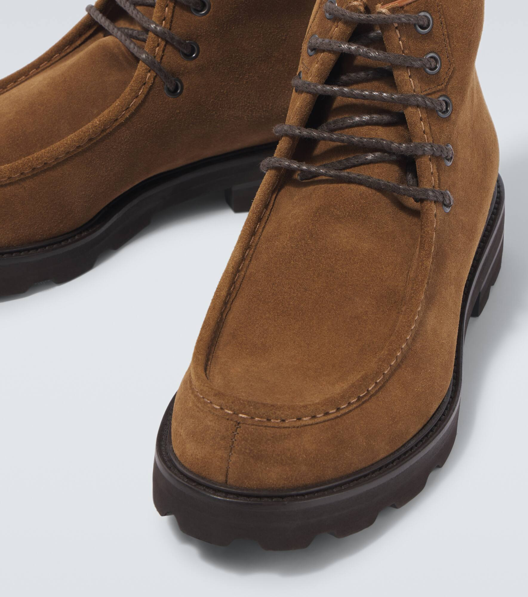 Suede lace-up boots - 3