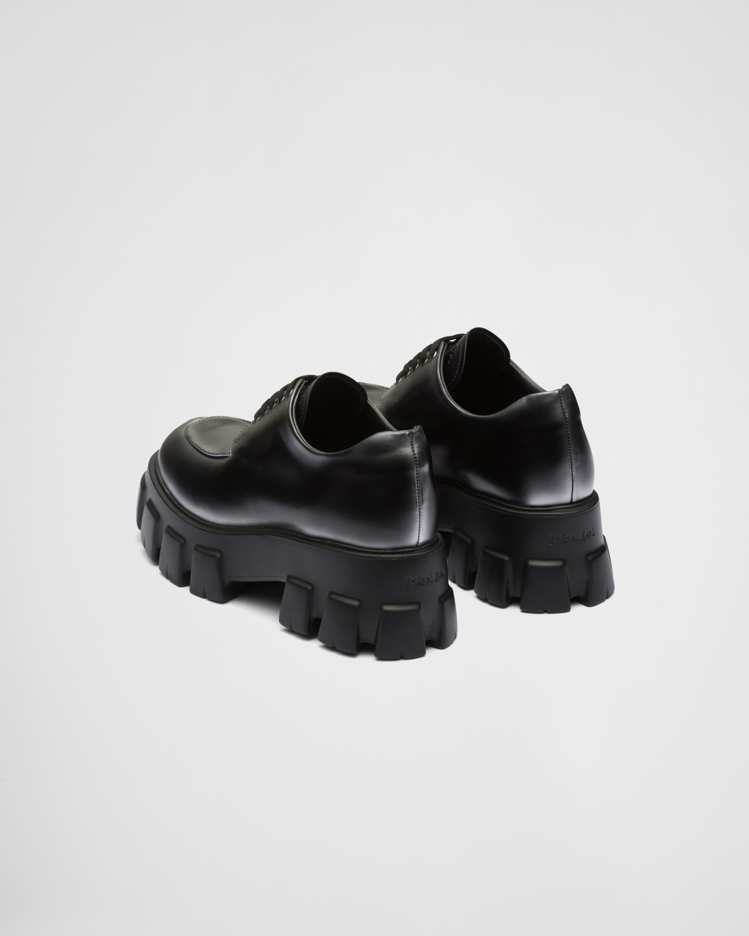 Monolith ombré brushed leather lace-ups - 5