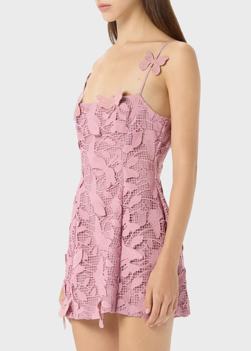 SHORT DRESS IN MACRAMÉ LACE 4