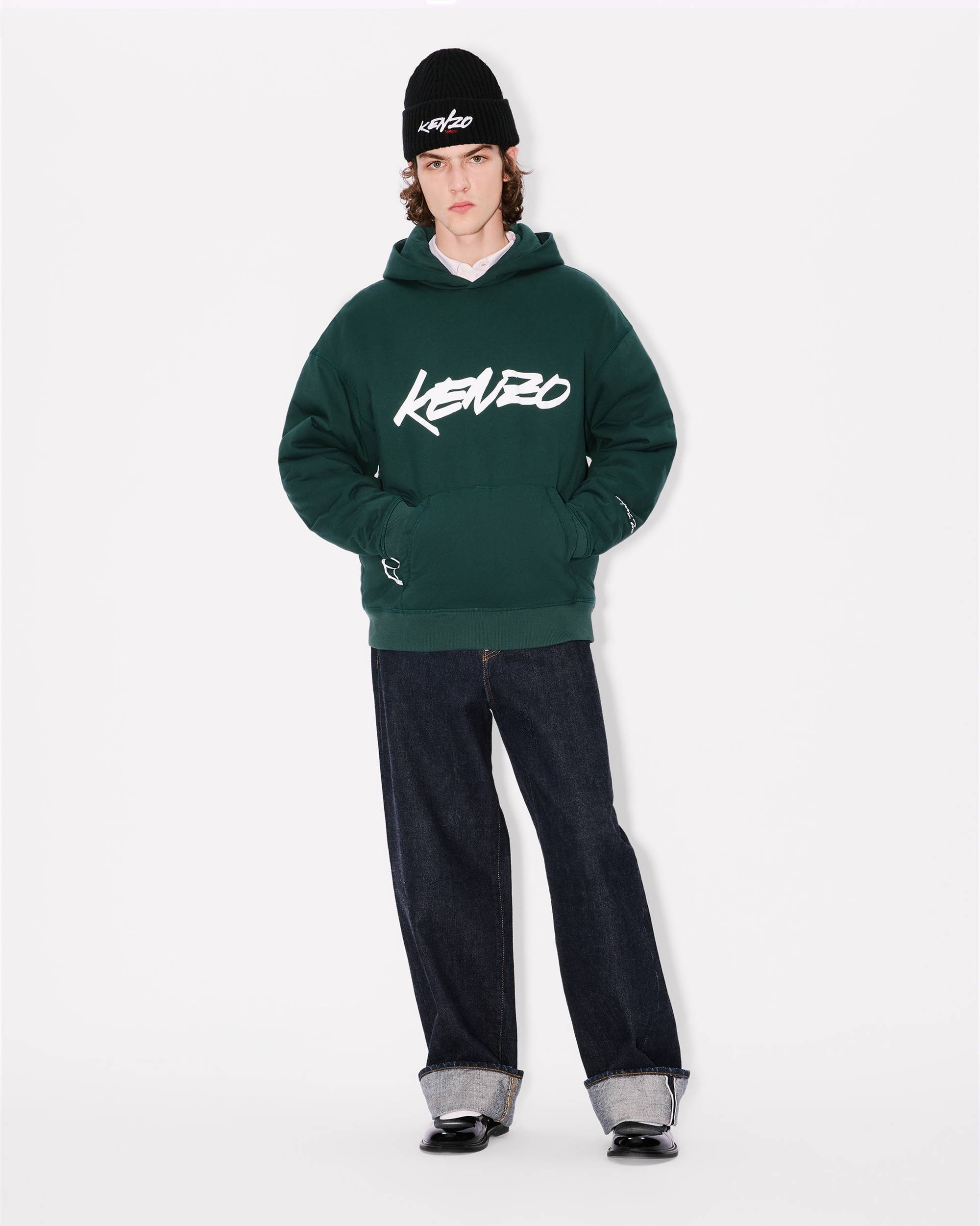 'Kenzo x Futura 2000' padded hoodie in cotton - 5