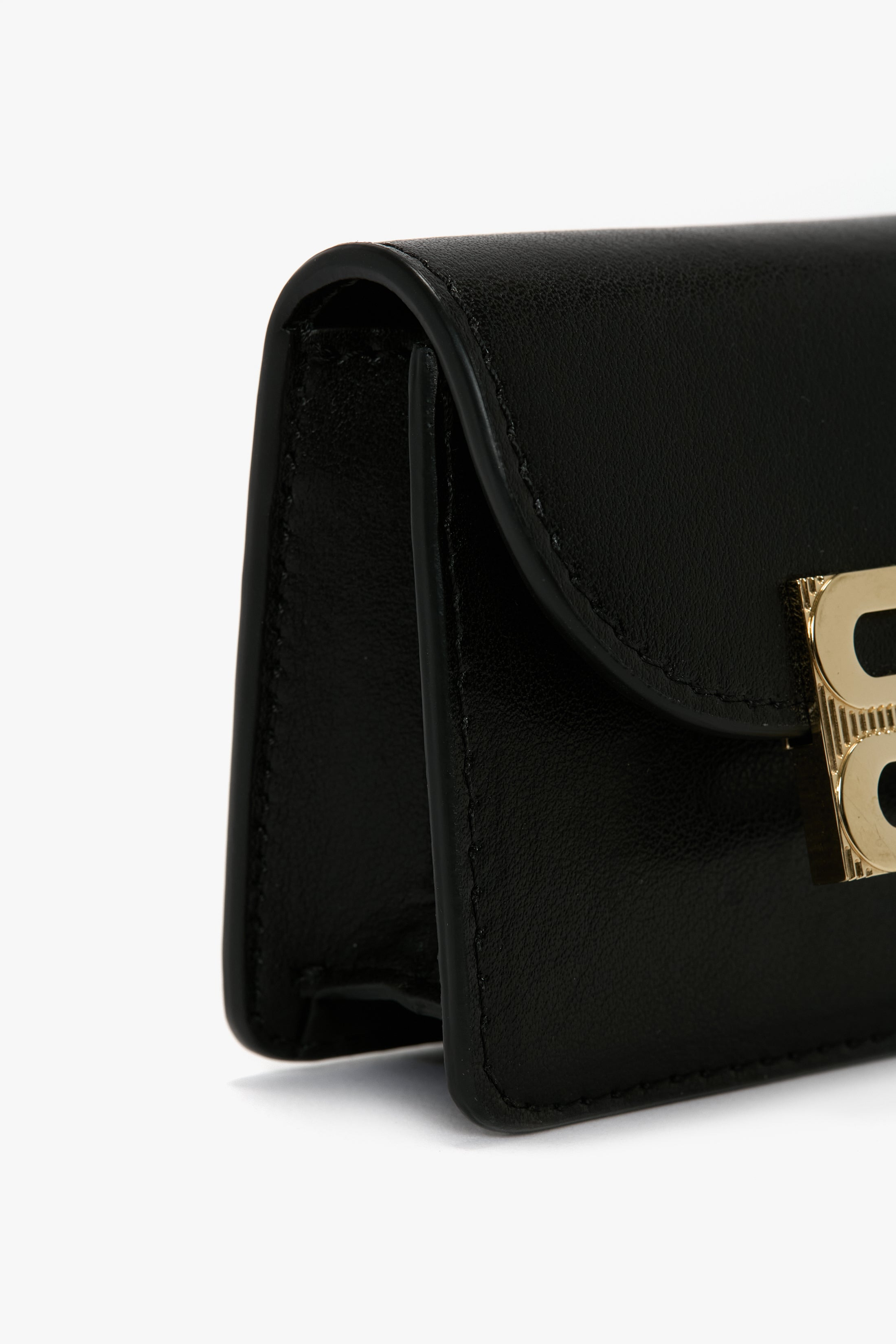 Micro Dorian Bag With Chain Strap In Black Smooth Leather - 5