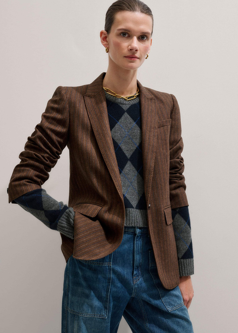 Sharp Shoulder Blazer 1